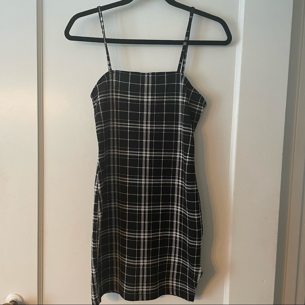 Plaid mini-dress